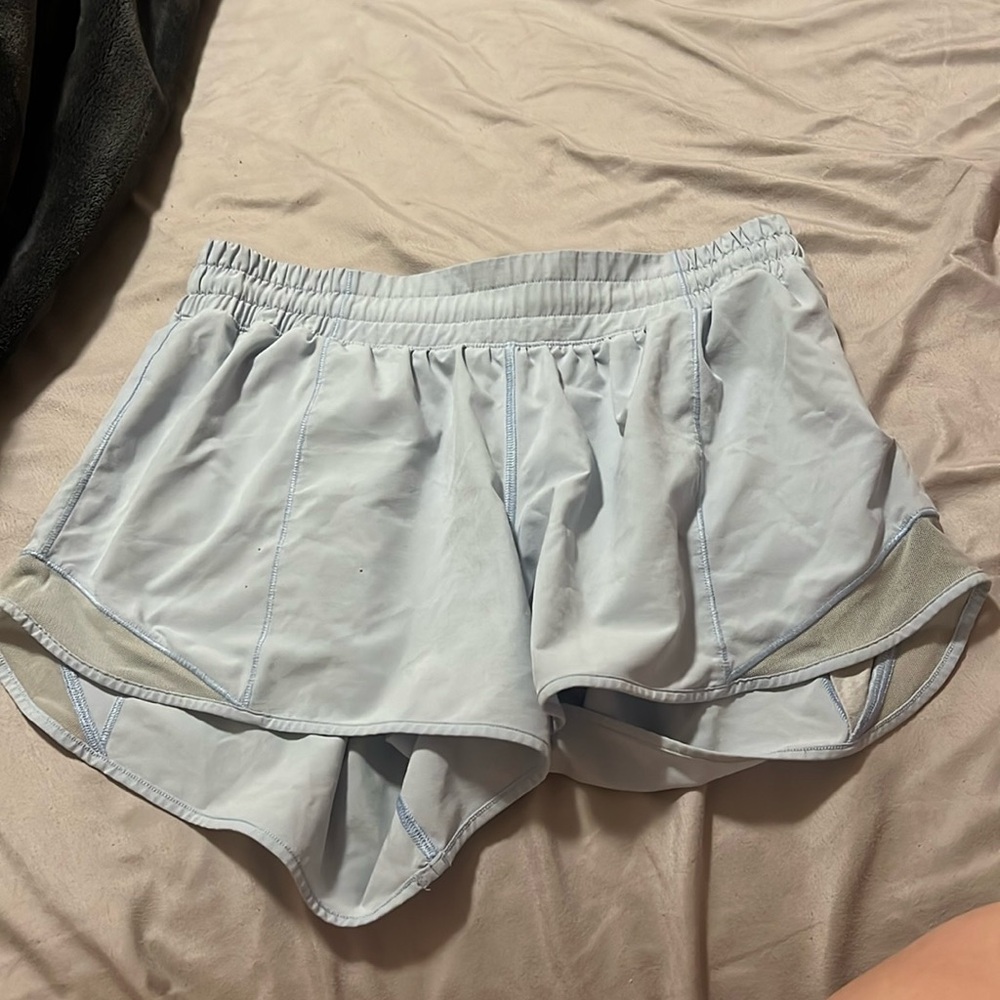 Blue Linen  4” shorts